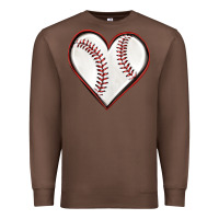 Chestnut baseball heart Premium Sweatshirt - texasbilliewilder