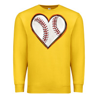 Lemon baseball heart Premium Sweatshirt - texasbilliewilder