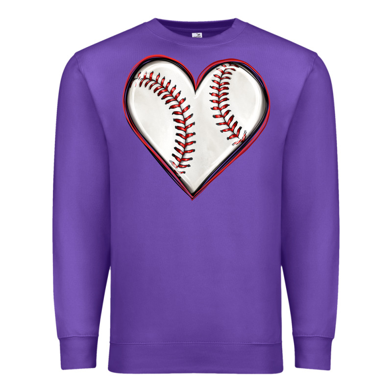 Baseball Heart Premium Sweatshirt by texasbilliewilder | Teevron