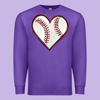 Premium Sweatshirt baseball heart