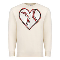 Sandshell baseball heart Premium Sweatshirt - texasbilliewilder