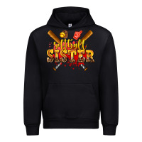 Black softball sister Urban Hoodie - AdoDesignShop