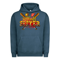 Pigment Midnight Navy softball sister Urban Hoodie - AdoDesignShop