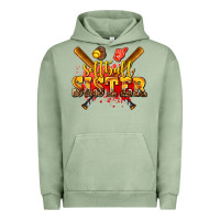 Pigment Oil Green softball sister Urban Hoodie - AdoDesignShop