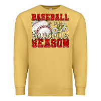 Antique Gold baseball is my favorite season Premium Sweatshirt - texasbilliewilder