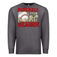 Charcoal Heather baseball is my favorite season Premium Sweatshirt - texasbilliewilder