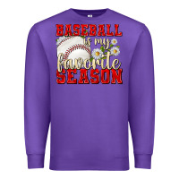 Purple baseball is my favorite season Premium Sweatshirt - texasbilliewilder