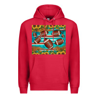 Cardinal football turquoise sunflower Premium Hoodie - JahusDesignShop