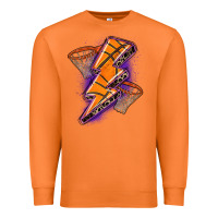 Carrot basketball lightning bolt Premium Sweatshirt - Zillion Design Studio