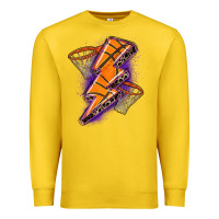 Lemon basketball lightning bolt Premium Sweatshirt - Zillion Design Studio
