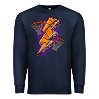 Navy basketball lightning bolt Premium Sweatshirt - Zillion Design Studio