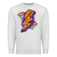 Oatmeal Heather basketball lightning bolt Premium Sweatshirt - Zillion Design Studio