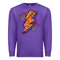Purple basketball lightning bolt Premium Sweatshirt - Zillion Design Studio