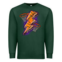 Sports Green basketball lightning bolt Premium Sweatshirt - Zillion Design Studio