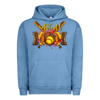 Pigment Pebble Blue softball mom Urban Hoodie - AdoDesignShop