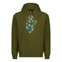 Army Green christmas gingerbread cookies patch Premium Hoodie - BundleAndBundleShop