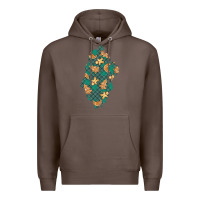 Coffee christmas gingerbread cookies patch Premium Hoodie - BundleAndBundleShop