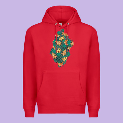 Christmas Gingerbread Cookies Patch Premium Hoodie Designed By Bundleandbundleshop