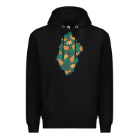 Black christmas gingerbread cookies patch Premium Hoodie - BundleAndBundleShop