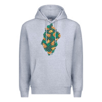 Heather Grey christmas gingerbread cookies patch Premium Hoodie - BundleAndBundleShop