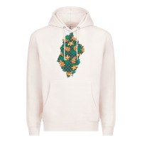 Pale Pink christmas gingerbread cookies patch Premium Hoodie - BundleAndBundleShop