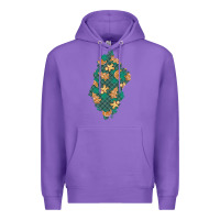 Purple christmas gingerbread cookies patch Premium Hoodie - BundleAndBundleShop