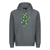 Rock christmas gingerbread cookies patch Premium Hoodie - BundleAndBundleShop