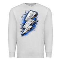 Dove Grey volleyball lightning bolt Premium Sweatshirt - Zillion Design Studio