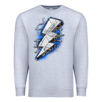 Heather Grey volleyball lightning bolt Premium Sweatshirt - Zillion Design Studio