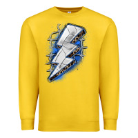 Lemon volleyball lightning bolt Premium Sweatshirt - Zillion Design Studio