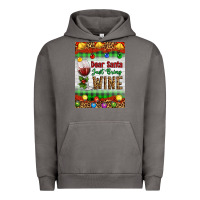Pigment Tornado Christmas Dear Santa Just Bring Wine Urban Hoodie - Artiststas