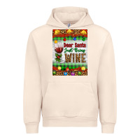 Sandshell Christmas Dear Santa Just Bring Wine Urban Hoodie - Artiststas