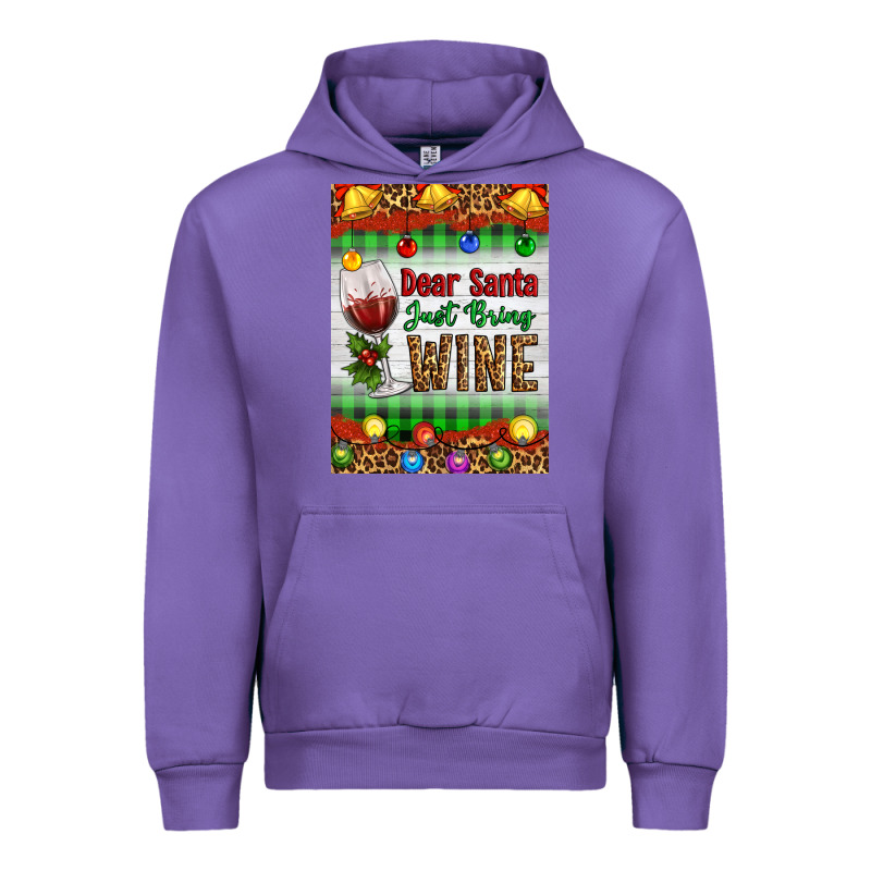 Christmas Dear Santa Just Bring Wine Urban Hoodie by Artiststas | Teevron