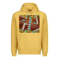 Antique Gold football leopard gemstone sunflower Premium Hoodie - JahusDesignShop