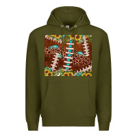 Army Green football leopard gemstone sunflower Premium Hoodie - JahusDesignShop