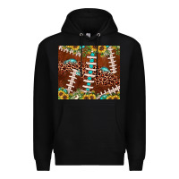 Black football leopard gemstone sunflower Premium Hoodie - JahusDesignShop