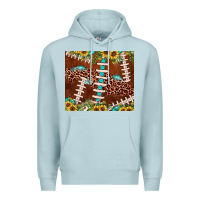Blue Mist football leopard gemstone sunflower Premium Hoodie - JahusDesignShop