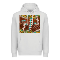 Dove Grey football leopard gemstone sunflower Premium Hoodie - JahusDesignShop
