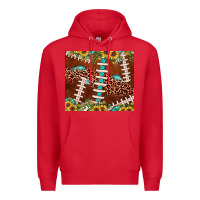Red football leopard gemstone sunflower Premium Hoodie - JahusDesignShop