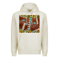Oatmeal Heather football leopard gemstone sunflower Premium Hoodie - JahusDesignShop