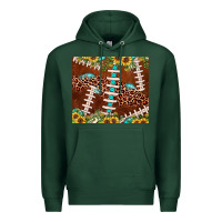 Football Leopard Gemstone Sunflower Premium Hoodie | Teevron