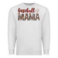 Oatmeal Heather baseball mama Premium Sweatshirt - texasbilliewilder