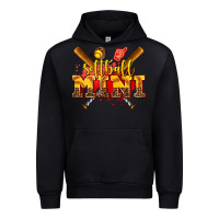 Black softball mini Urban Hoodie - AdoDesignShop