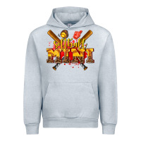 Heather Grey softball mini Urban Hoodie - AdoDesignShop