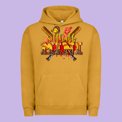 Softball Mini Urban Hoodie Designed By Adodesignshop
