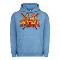 Pigment Pebble Blue softball mini Urban Hoodie - AdoDesignShop
