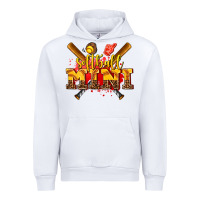 White softball mini Urban Hoodie - AdoDesignShop