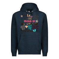 Navy i am proud of all that i am Premium Hoodie - Artiststas