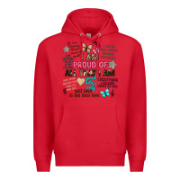 Red i am proud of all that i am Premium Hoodie - Artiststas