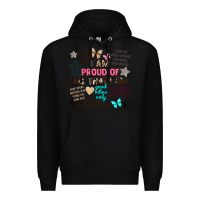 Black i am proud of all that i am Premium Hoodie - Artiststas